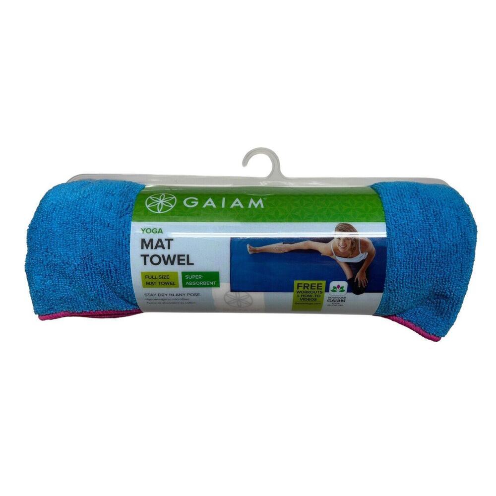 GAIAM Blue Yoga Mat Towel